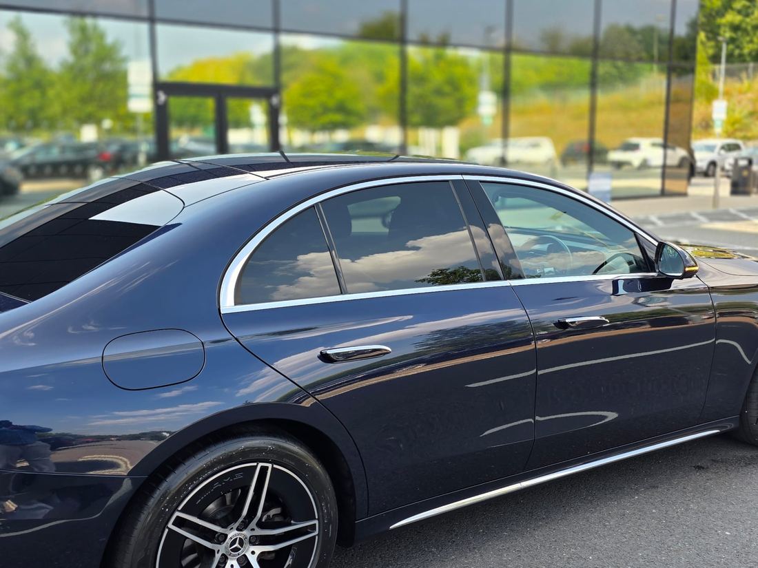 Side profile of the BA Luxe Mercedes E-Class